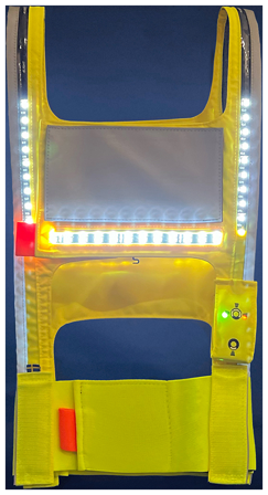 4Light NOVA Worker White Varselsele med LED-belysning S, Tøj