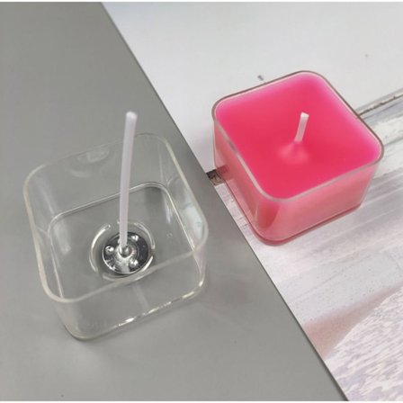 10 Stk Fyrfadskopper Holdere Lyseform FIRKANTIG FIRKANT