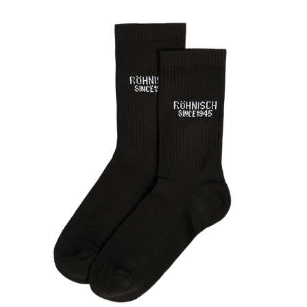 Röhnisch 2-pack Logo Socks, Black