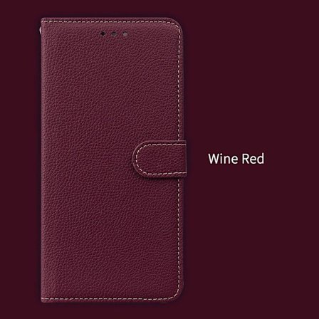 (Til iPhone 12/12 Pro) Luksuriøst Lichi-mønstret PU-læder tegnebogsetui