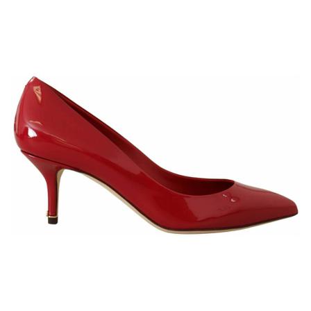 Dolce & Gabbana, Patent Pumps Czerwony, Kobieta, Rozmiar: 37 EU