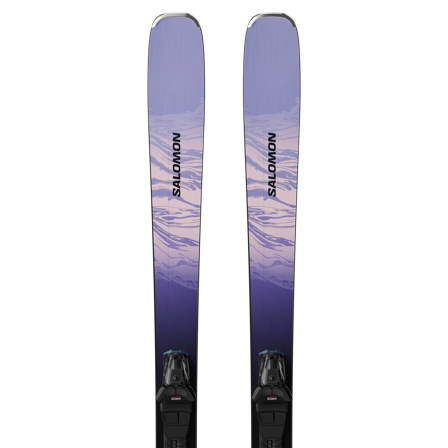 Salomon - Set di sci da sci alpino E Stance W 84 + M10 Gw L90 - Sweet Lavender / Bleached Denim