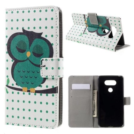 Plånboksfodral LG G5 – Prickigt med Uggla