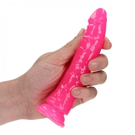 Shots: Glow in the Dark - Realistisk Dildo med Sugekop 15,5 cm - Vuxen.dk: For hende