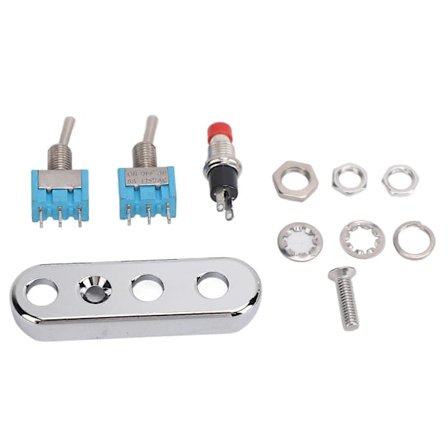 Styr Start Stop Kontakt Universal Selv Nulstillende Motorcykel Kill Stop Toggle Switch til ATV UTV Dirt Bike Knap Kontakt + 2 Gear/3 Gear Kontakt