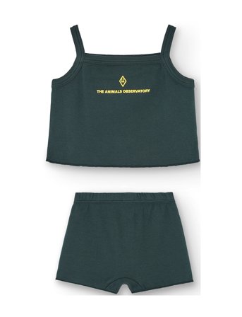 THE ANIMALS OBSERVATORY Set Stork Baby Set Deep Green - Green - 18 M