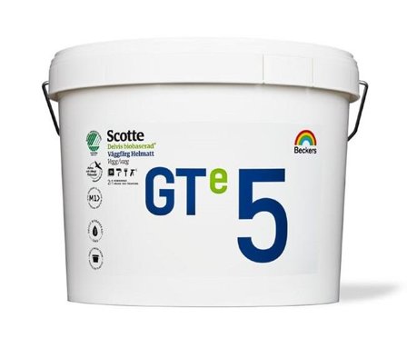 Beckers Grund- och täckfärg, Scotte GTe 5 helmatt, 3.6L, Vit, Färg & tapeter