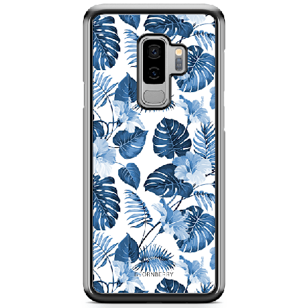 Bjornberry Skal Samsung Galaxy S9 Plus - Blå Blommor