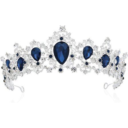 Kristal Bryllupskrone Tiara Prinsesse Tiara Brudehår