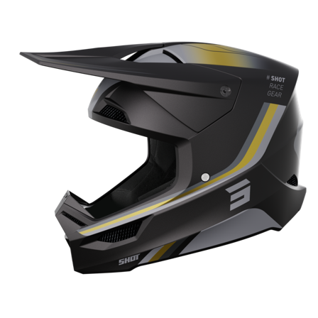 Casco de Cross Shot Furious Aim Dorado M