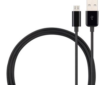 Andersson Micro-USB Cable 2m Black 2.4A - 2 meter Micro-USB-kabel för laddning