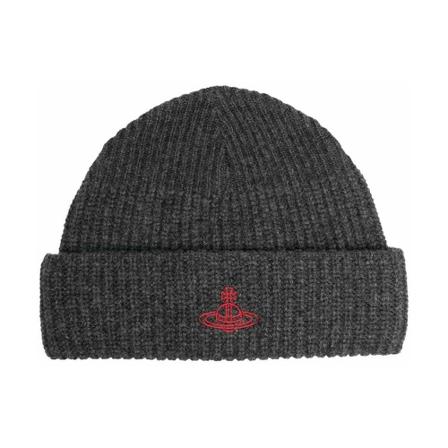 Vivienne Westwood, Beanies Grijs, unisex, Maat:ONE Size