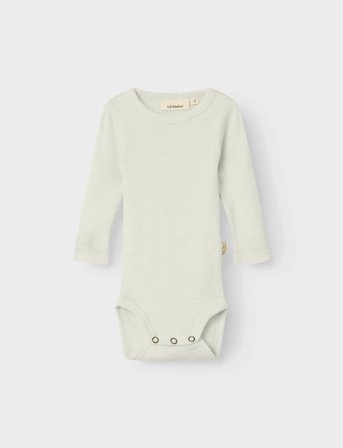 Lil'Atelier Nbnnalu Rib Wo/Mo Ls Slim Body Lil - Cream - 56