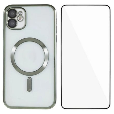 iPhone 11 Magnetic Case with Screen Protector – Green