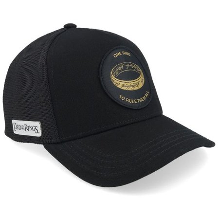 Capslab - Svart trucker Keps - Lord Of The Rings One Ring Black Trucker @ Hatstore