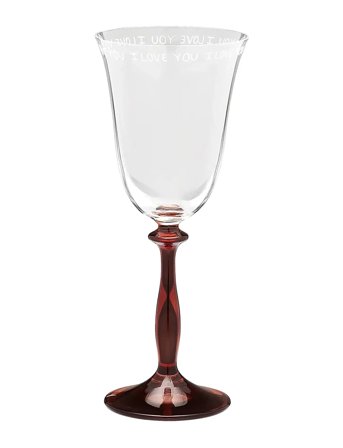 Anna + Nina I Love You Wine Glass - Red - 27 CL