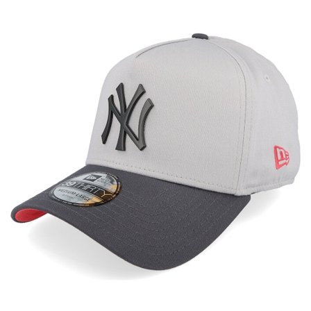 New Era - Gris flexfit Gorra - Hatstore Exclusive x New York Yankees Black Badge 39THIRTY A-Frame Grey/Dark Grey Flexfit @ Hatstore