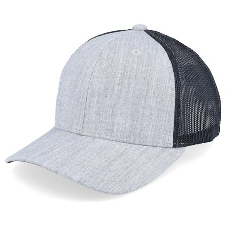 Equip - Grå trucker Keps - Kids Heather Grey/Black Trucker @ Hatstore