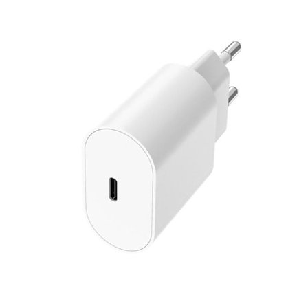 USB-C Väggladdare Kompatibel med Power Delivery 20W 3A Kompakt Grab 'N Go Vit