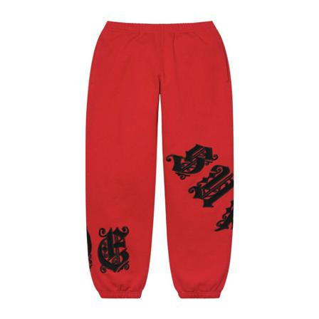 Supreme, Cropped Trousers Rood, Heren, Maat:S