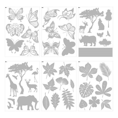 Stor Størrelse Sommerfugl Anti-kollisions Vinduesfilm Gennemskinnelig/Mat Advarsel Fugle Klistermærker Vinduesdekorationer Forebyg Fugleangreb På Døre