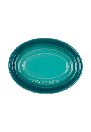 Le Creuset Signature stengods oval grytskedshållare Bleu Riviera Köksredskap Blå ONESIZE