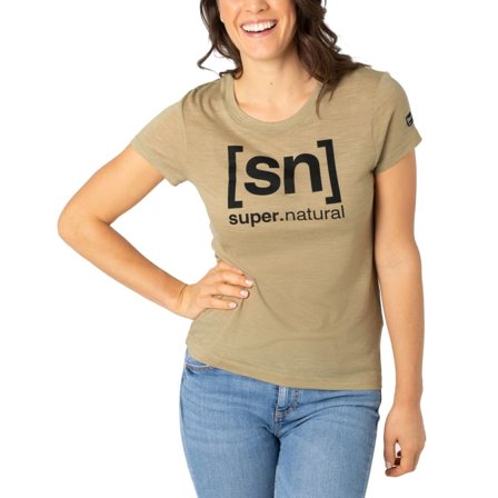 Super.natural Women's Essential I.D. Tee (spring 2021) Women short-sleeved sweaters Green M