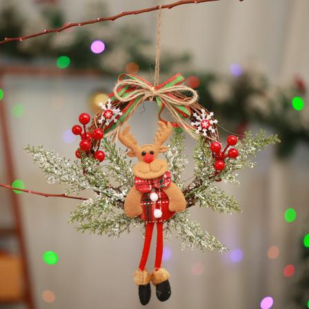 Efterårskrans, efterårsdekoration, halloweenkrans, julekrans, dekorationer, efterårskrans, hjortefaldskrans (20cm)