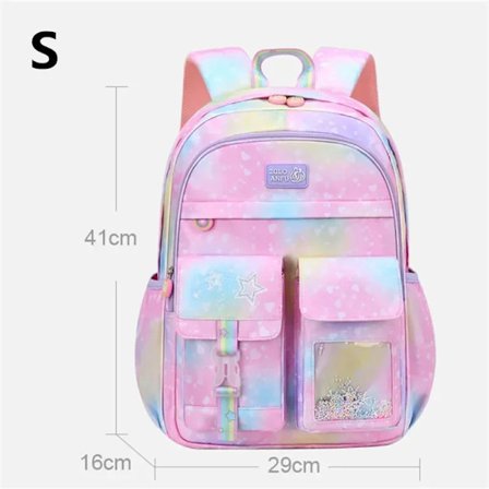 Barnväska grundskoleväska prinsessa ryggsäck tonåring skolväska ryggsäck