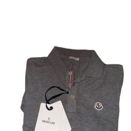 Grå Moncler pikéskjorta