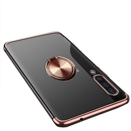 Stilfuldt cover med ringholder FLOVEME - Samsung Galaxy A70 Roséguld
