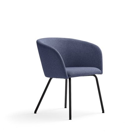 Chair JOY, black, dark blue