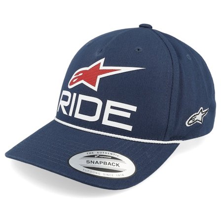 Alpinestars - Azul adjustable Gorra - Ride Comp Hat Navy/White/Red Adjustable @ Hatstore
