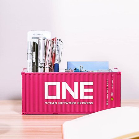 20ft Mini Fraktbehållare Modell Leksaker Lastbehållare Maritimo Diecast Container Fartyg Box Pennhållare Kontorsgåvor Anpassad Logotyp