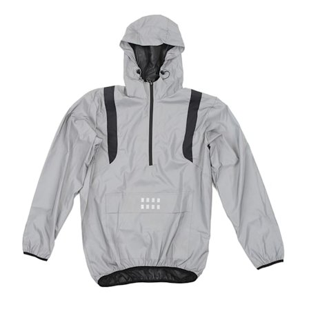 Tuulenpitävä ja vedenpitävä pyöräilytakki, erittäin kirkas heijastava huppuinen sadetakki juoksuun, vaellukseen ja kiipeilyyn, L