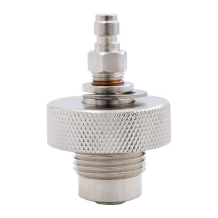 DIN Ventil Fyldningsadapter til Dykkerluftværktøj, 300 Bar, Han / Hun, Rustfrit Stål