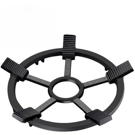 Gasspis Arbetsring 2-i-1 Arbetsbrännarring Stöd Halkfri Gasregulator Kraftig Gjutjärns Gasspis Lock för Kastruller och Kaffekannor