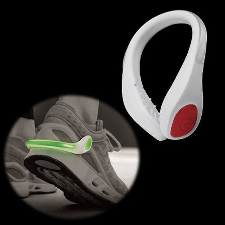 Sikkerhetssko-klips for løping, sykling og sport med LED-lys for utendørs