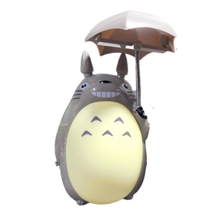 Min granne Totoro LED Uppladdningsbar Bordslampa Ljusstyrkejustering Ögonskydd Nattlampa