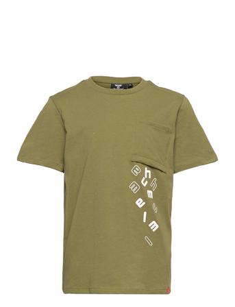 Hmlmarcel T-Shirt S/S T-shirts Short-sleeved Vihreä Hummel