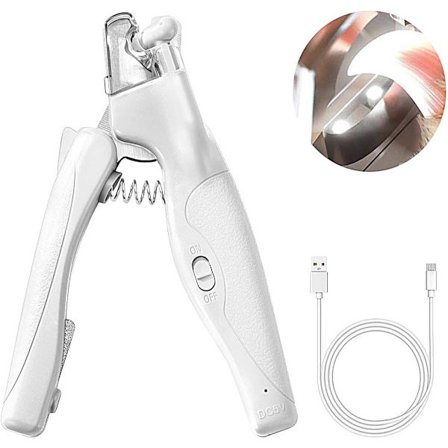 Profesjonell Kloklipper for Kjæledyr med LED-lys – Sikker Klopleie for Katter og Hunder