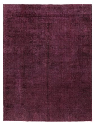 Noué À La Main Colored Vintage Tapis 284X370 Vintage De Laine Noir/Rose Foncé Grand