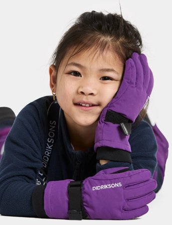 Didriksons Biggles Gloves 3 - Purple - 8-10