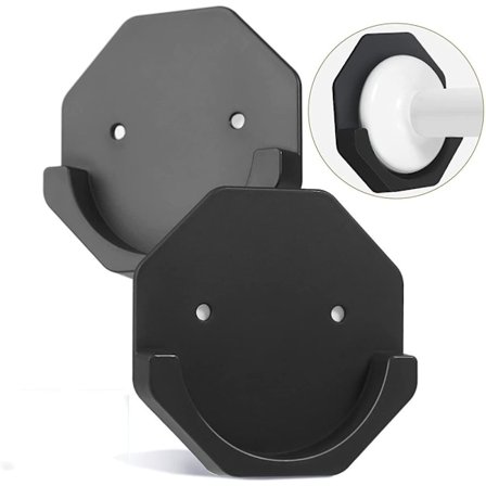 Bruseforhængsstangsholder, universel selvklæbende vægmonteret holder