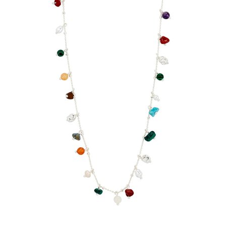 Pilgrim Halskæde Between Sølvbelagt, Tøj & Bolig, Smykker, Halskæder