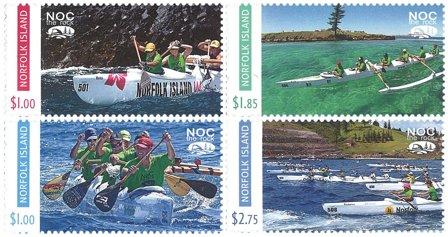 Norfolk Island - Sejlsport - Postfrisk sæt 4v