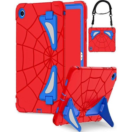 Etui til Samsung Galaxy Tab A9 Plus 11 tommer 2023 Model SM-X210/X216/X218, Robust stødsikkert cover med stativ og skulderrem til Samsung Galaxy Tab 