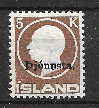 Island 1922 - AFA Tjenestemærke 42 - Ubrugt