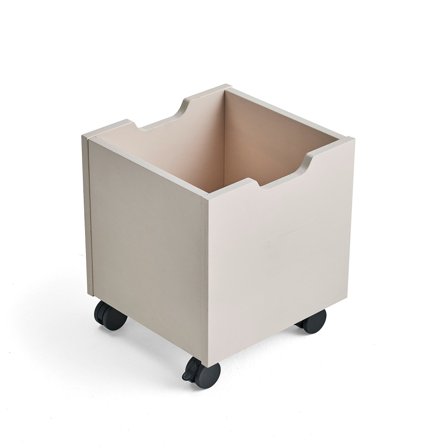 Schubladeneinsatz RICO mit Rollen, weiß pigmentiert