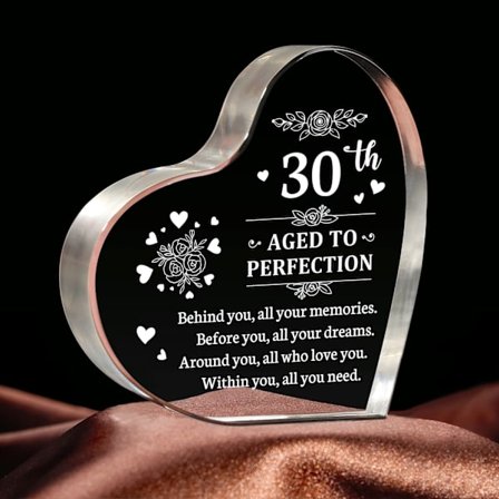 30-årsdag gave til kvinner og menn, akrylskilt, 30-årsgaver til henne, mamma, søster, datter, minnesmerke for bursdag